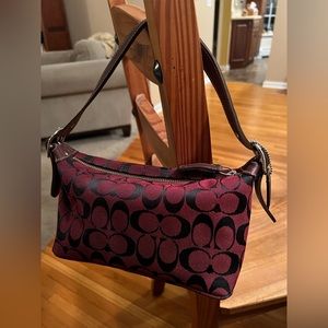 Rare Vintage Maroon Coach Purse